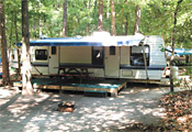 Rental Trailer at Winding River Campground