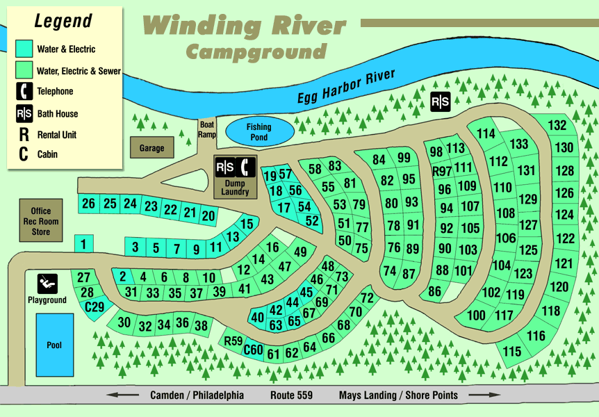 Winding River Park Trail Map